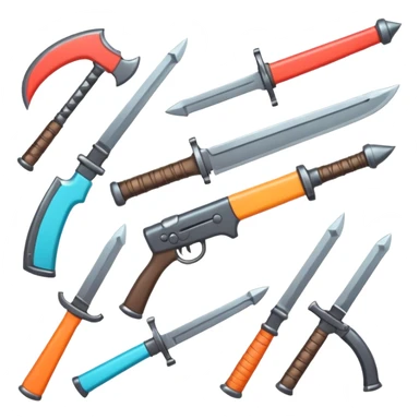 Cute weapons sticker
