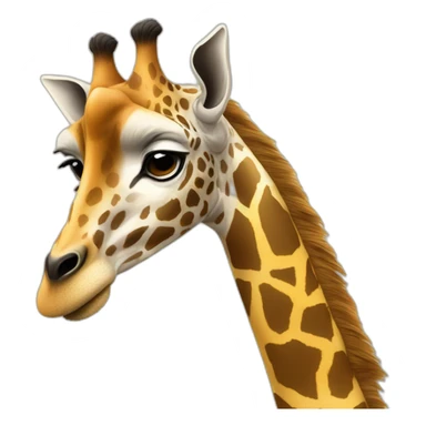 girafe a tete humaine sticker