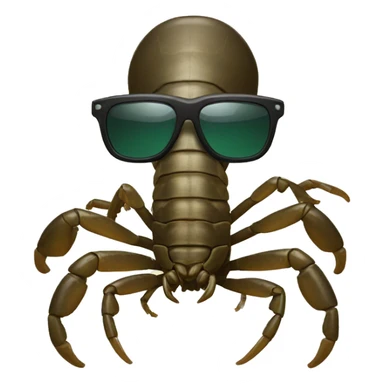 Scorpion with sunglasses sticker