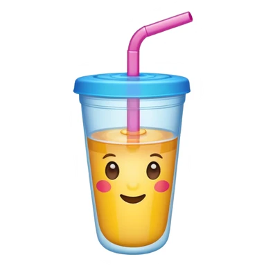 make a cute straw cup sticker