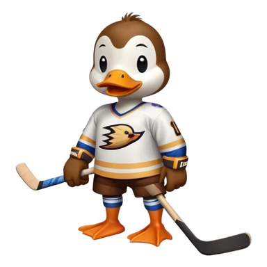 Duck with Wayne Gretzky  sticker