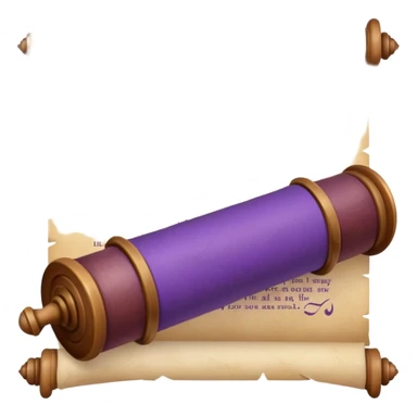purple Scroll with quote sticker