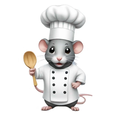 A rat with a chef hat sticker