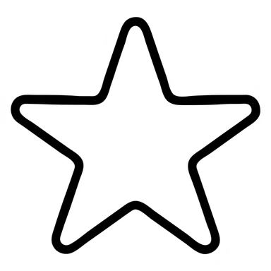 Simple sea star with five arms sticker