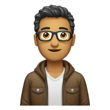 chico con computadora sticker