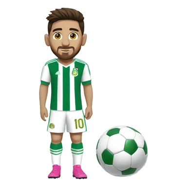 messi au maillot d algerie sticker