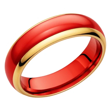 ring wedding gold red sticker
