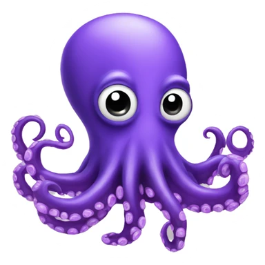 Purple octopus  sticker