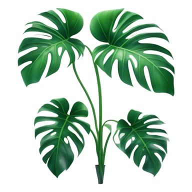 Monstera plant sticker