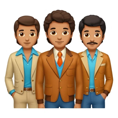70s 80s men sticker