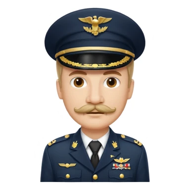 historical figure with a mustache and military uniform sticker