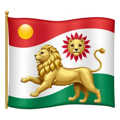 Iranian flag when the shah was in power sticker