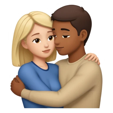 intimate moment between two sticker