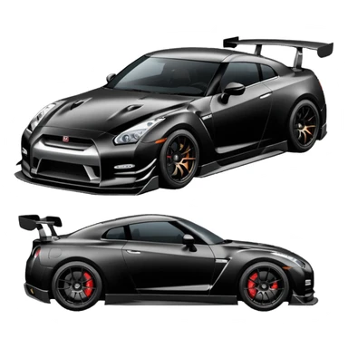GTR35 full body kit sticker