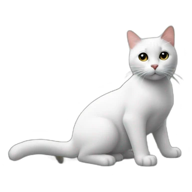 Un chat sur la tour Eiffel  sticker