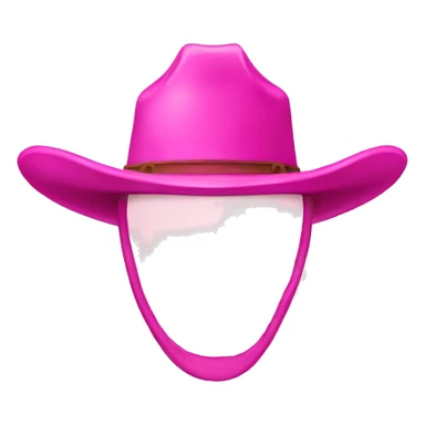 Pink cowboy hat  sticker