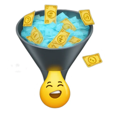 sales funnel money sticker