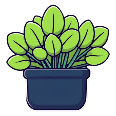 Sedum Pachyphyllum jelly bean plant succulent with thick tubular leaves sticker