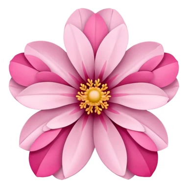 sakura flower with a chevron pattern sticker