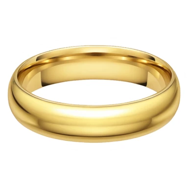 Gold wedding band sticker