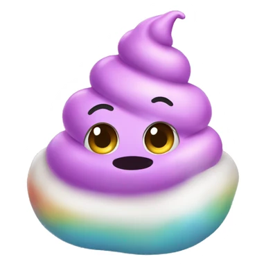 Unicorn poop sticker