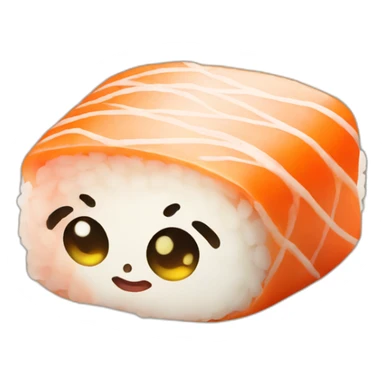 Sushi that looks like baby sticker