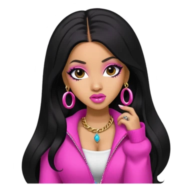 pretty bratz baddie, cardi b sticker