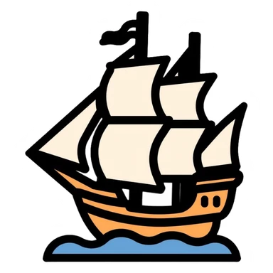 pirate ship sticker
