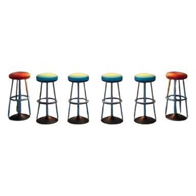 A 3D cartoon bar interior with a counter, glowing shelves of colorful bottles, tall stools, and hanging lights, warm ambient lighting, realistic reflections, Memoji-style. Photo Frame. Negative : Transparent. sticker