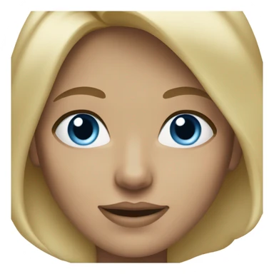 blonde hair blue eyed woman new castor sticker