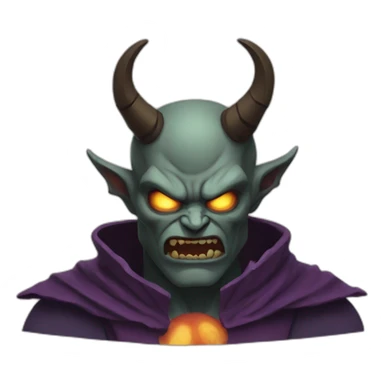 Frowned Demon  sticker