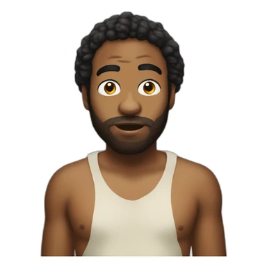 Childish gambino rapping sticker