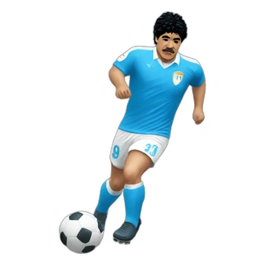 Maradona maglia napoli sticker