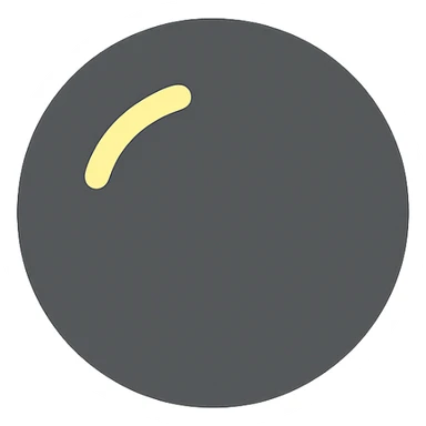 squash ball simple colored icon sticker