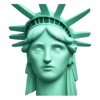 Statue of Liberty covered in ranch sticker