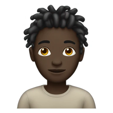 Dark skin with dreads sticker