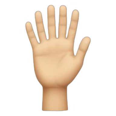 BOY SHOWING HAND TO WAVE sticker