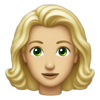 Mel gibson and a blond square cut woman with green eyes sticker