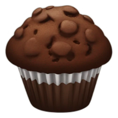 DELICATE chocolate muffin sticker