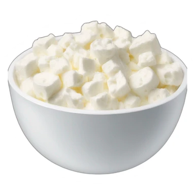 bowl of cottage cheese sticker