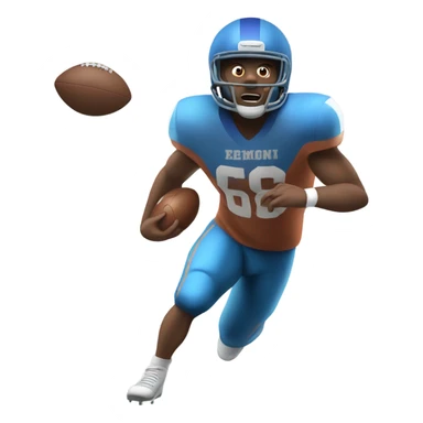 Butter Fingers Football Player sticker