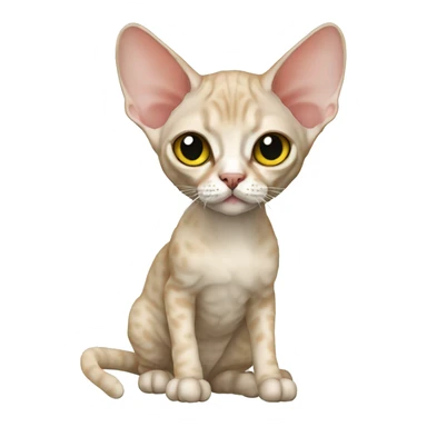 Devon Rex Full Body sticker