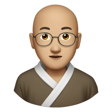 Chinese monk sticker