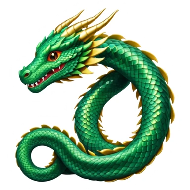  Straight Eastern dragon  sticker