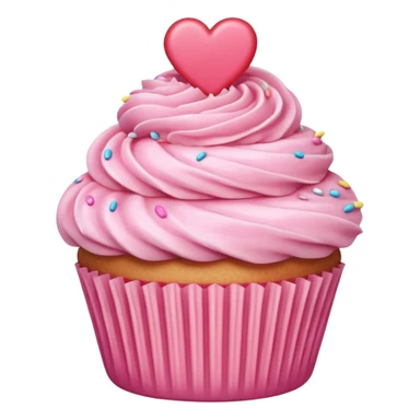 can you make a pink emoji that is aesthetically pleasing, and make it in for of a food or drink sticker