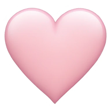 light pink heart sticker
