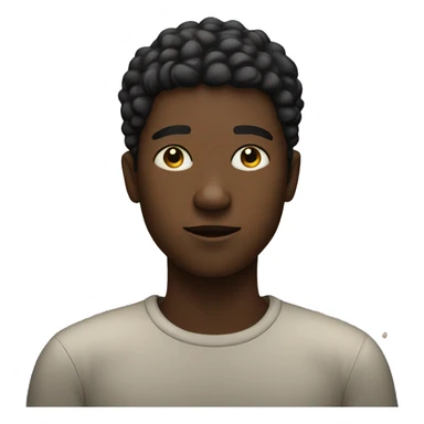 a black person looking at the stars sticker