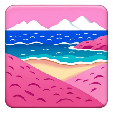 Matisse slop style pink SPAM art landscape sticker