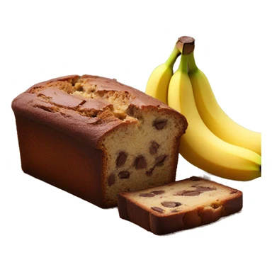 chocolate banana bread square slice sticker