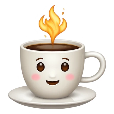 plain Coffee without Saucer, white. sticker